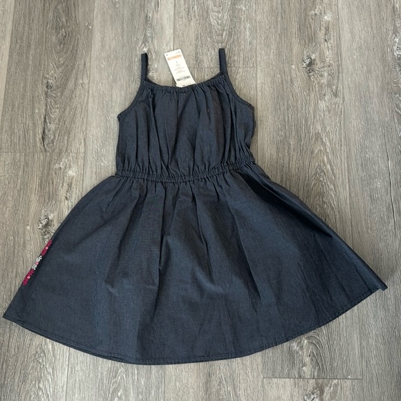 NWT Gymboree Girls Sleeveless Cotton Dress with Embroidered Flowers Size 6 - Picture 8 of 10